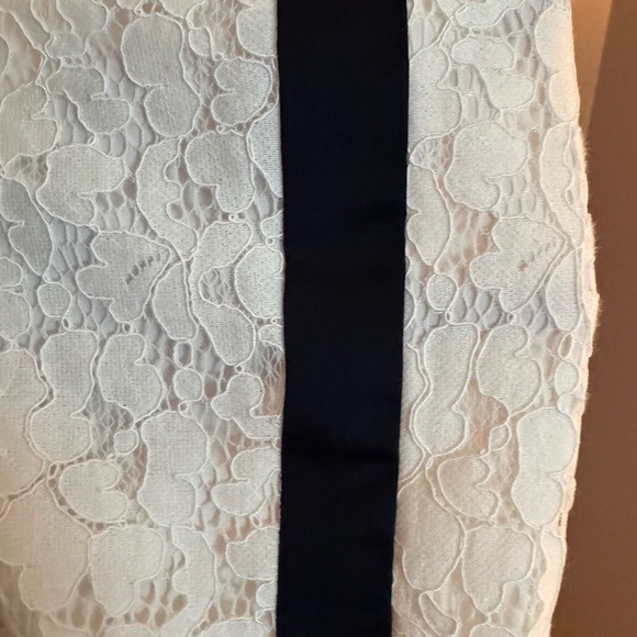 RACHEL Rachel Roy Striped Lace Sleeve Blazer Size 6 - Matching Lace Pants Size 4 - Picture 6 of 9